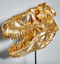 Load image into Gallery viewer, Golden T-Rex Skull: A limited 22K Masterpiece