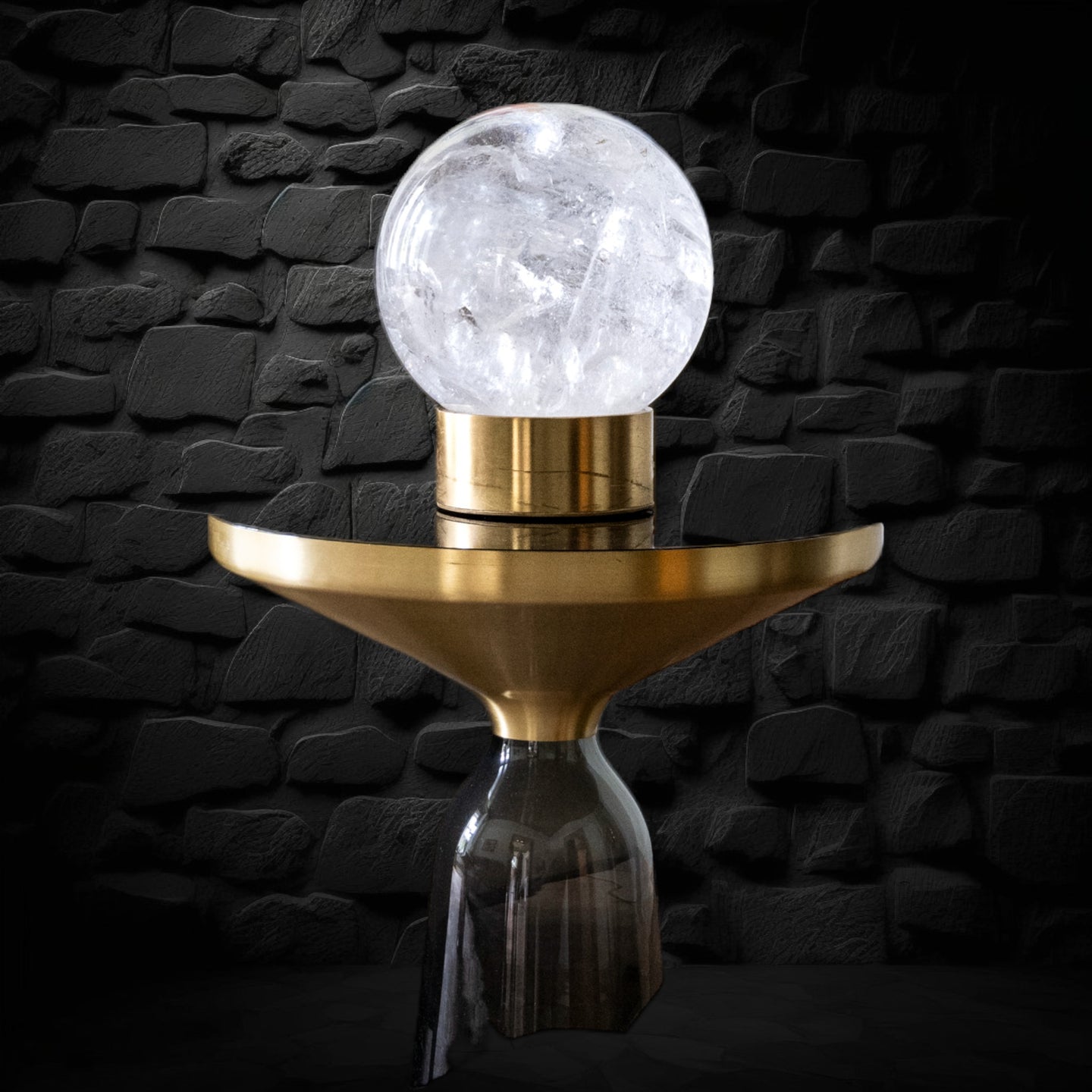 SOLD | 'A' Grade Crystal Ball Lamp