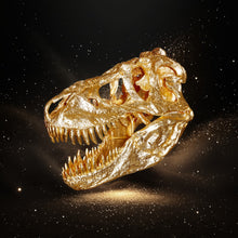 Load image into Gallery viewer, Golden T-Rex Skull: A limited 22K Masterpiece
