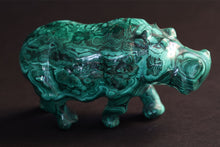 Load image into Gallery viewer, Malachite Hippopotamus
