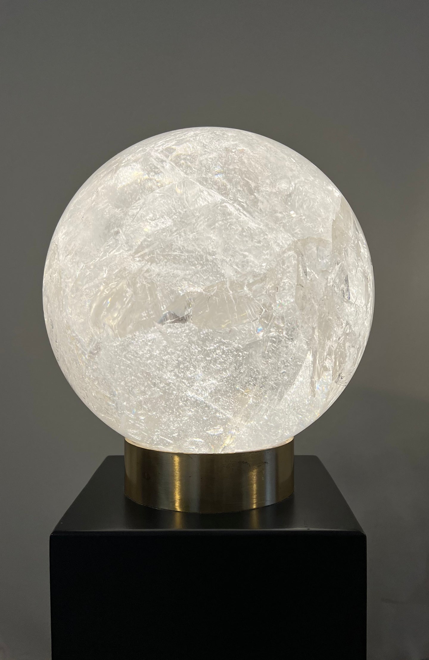 'A' Grade Large Quartz Crystal Sphere | Brazil