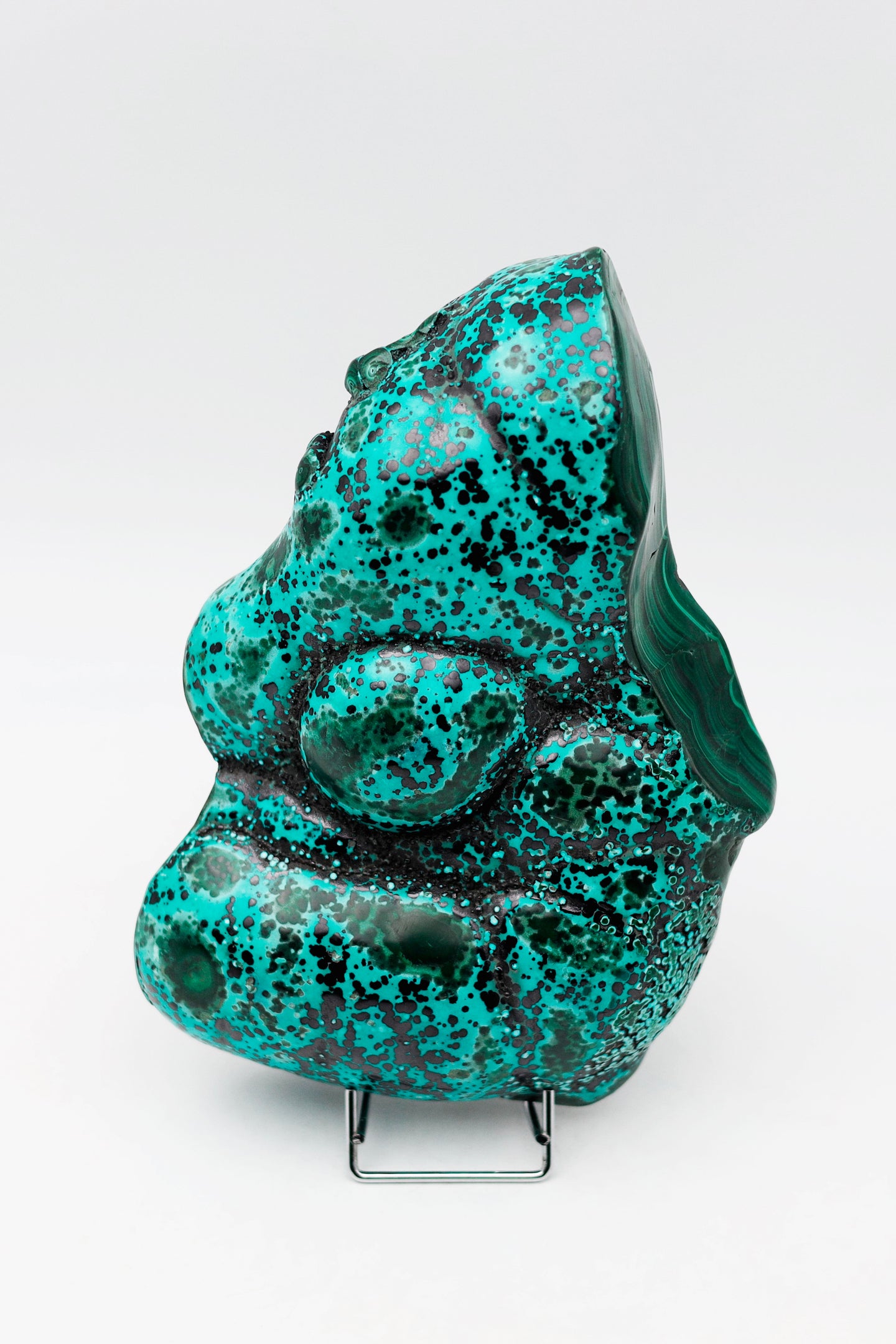 Central 'Eye' Form Chrysocolla & Malachite Combination | Congo